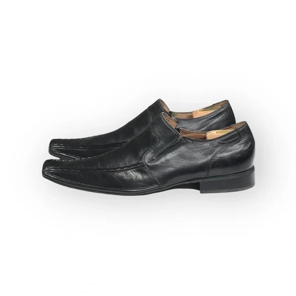 Stacy Adams  Square Toe Dress Shoe Booties  Black Leather Shooties  13D 